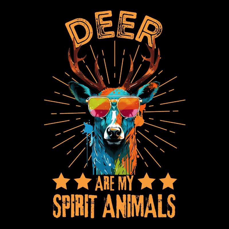 Deer with sunglasses