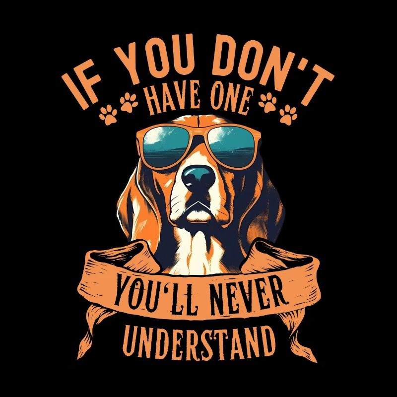 Beagle avec des lunettes de soleil