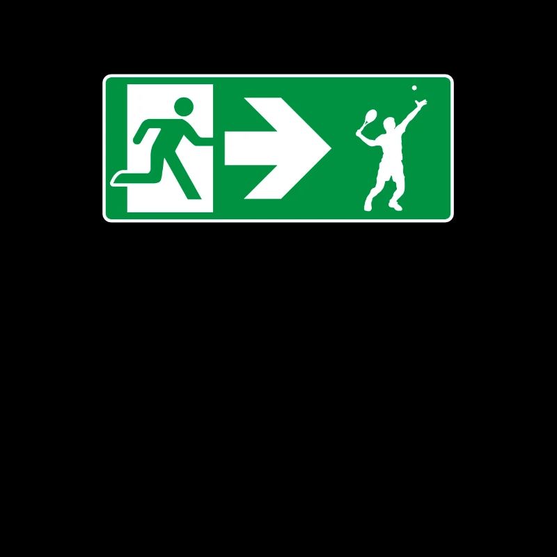 Emergency Exit Tennis Tennis Player