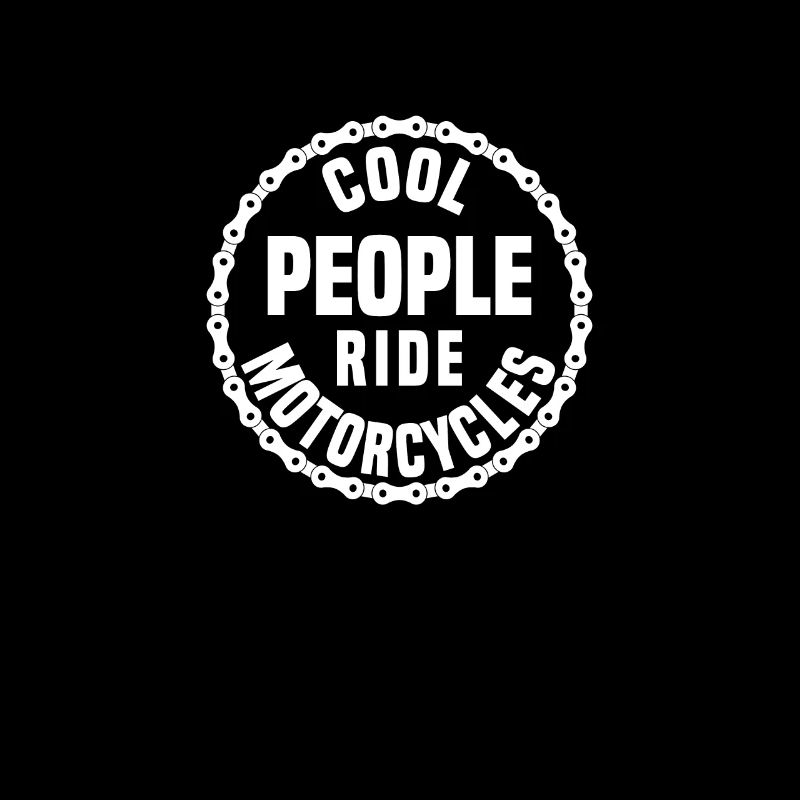 Cool people ride motorcycles