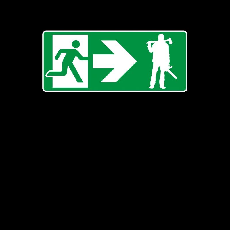 Emergency exit lumberjack woodsman