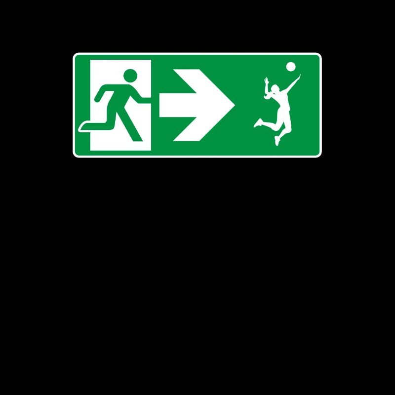 Emergency Exit Volleyball Volleyball Player