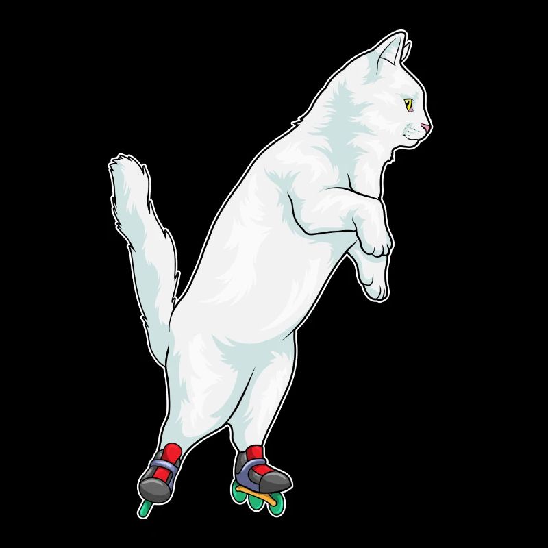 Cat Inline Skating Roller Skates Sport