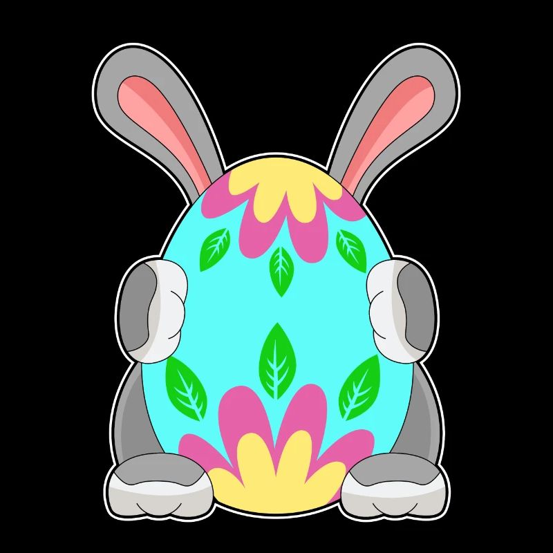 Cachette d’oeuf de Pâques lapin de Pâques