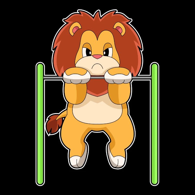 Tractions de musculation Lion