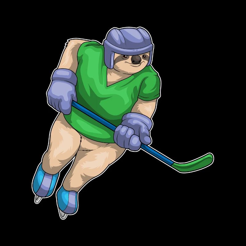 Faultier Eishockey Eishockeyschläger
