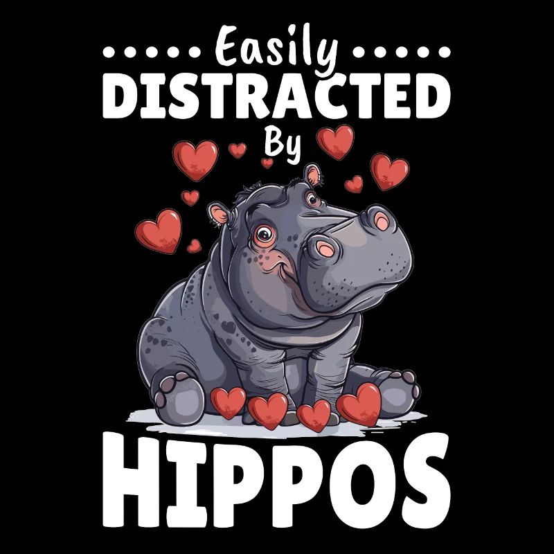 Hippo Hippopotamus Animal Easily Distracted By