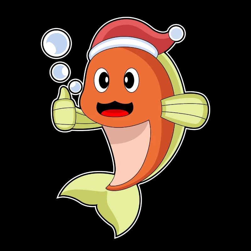 Chapeau de Noël Poisson Noël