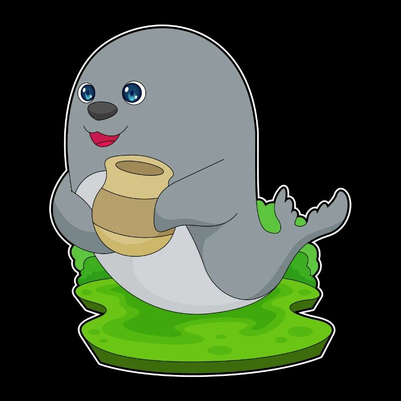 Seal Vase