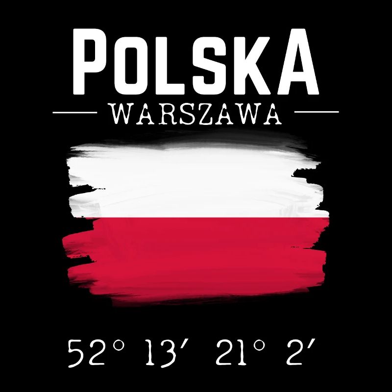 Polska Pologne Souvenir Drapeau Varsovie Capitale