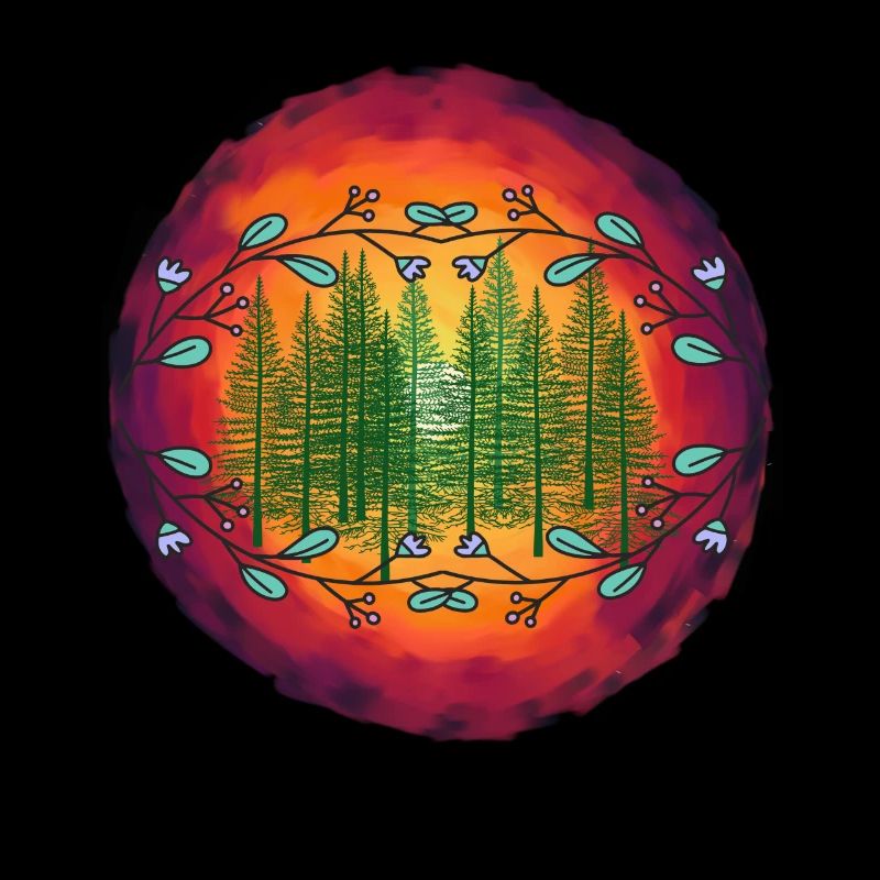Forest Nature Spruce Coniferous Forest Trees Tree