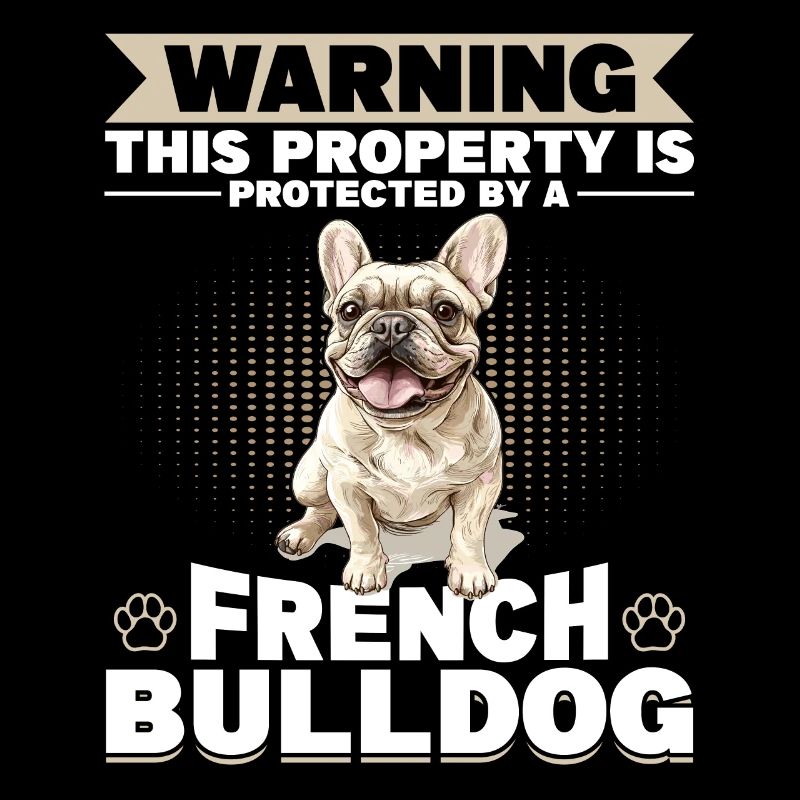 Bouledogue français Frechie Race de chien Avertissement Ceci