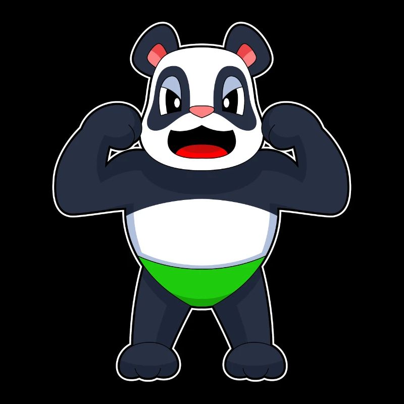 Panda Bodybuilder Musculation