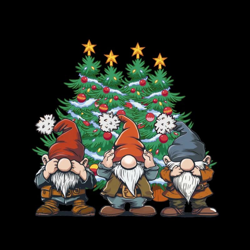 Christmas Tree Dwarfs Dwarf Gnome Fairy Tale Xmas