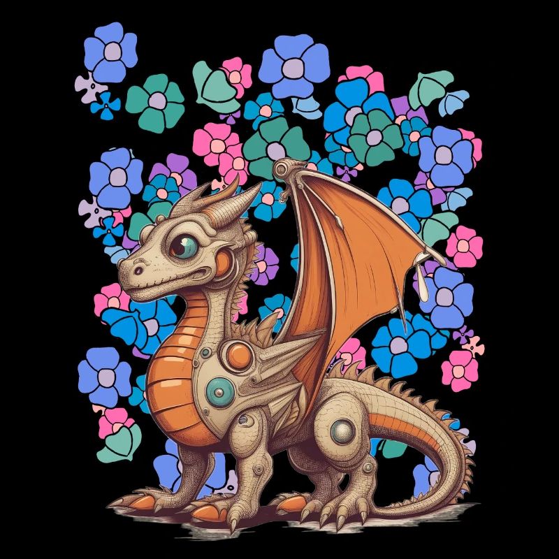 Drache Drachen Kind Kinder Sommer Blumen