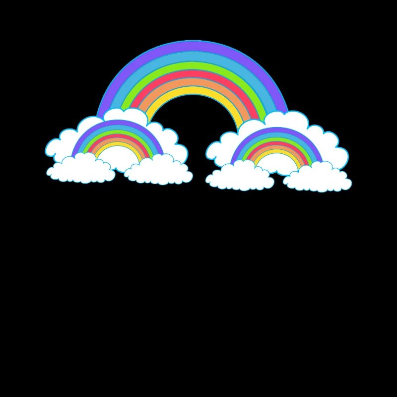 Arc-en-ciel coloré coloré Heavenly Kids
