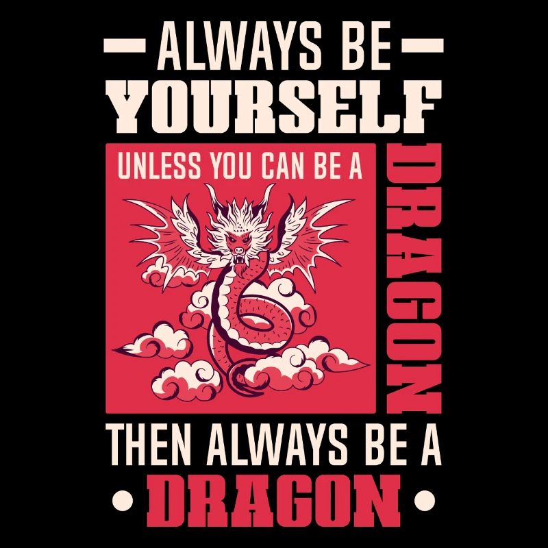 Drachen Drachendesign Sei immer du selbst