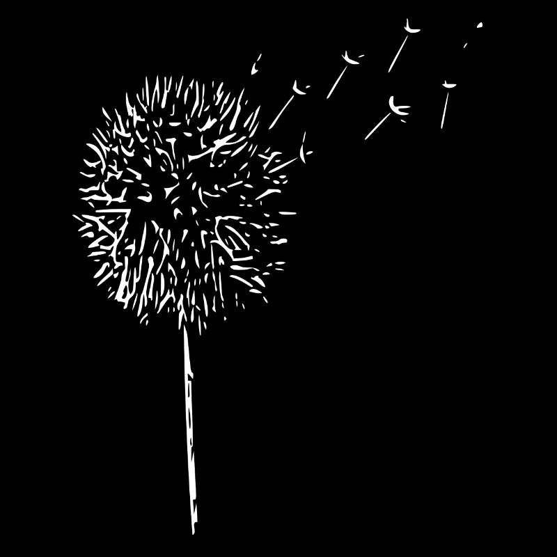 Line - Flower - White