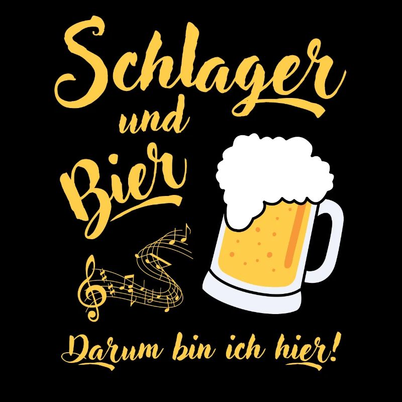 Schlager und Bier darum bin ich hier Malle Spruch