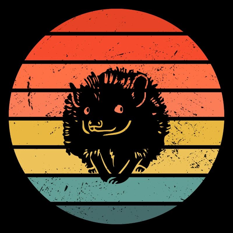 Hedgie Retro Sunset Hedgehog