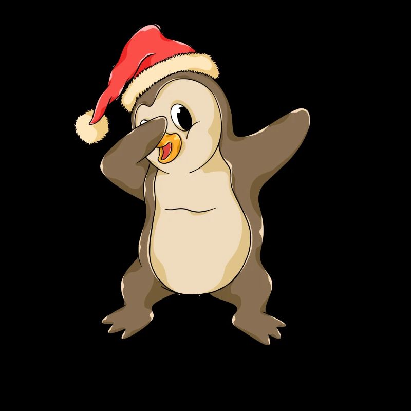 Dabbing Pingouin Père Noël Noël Dab