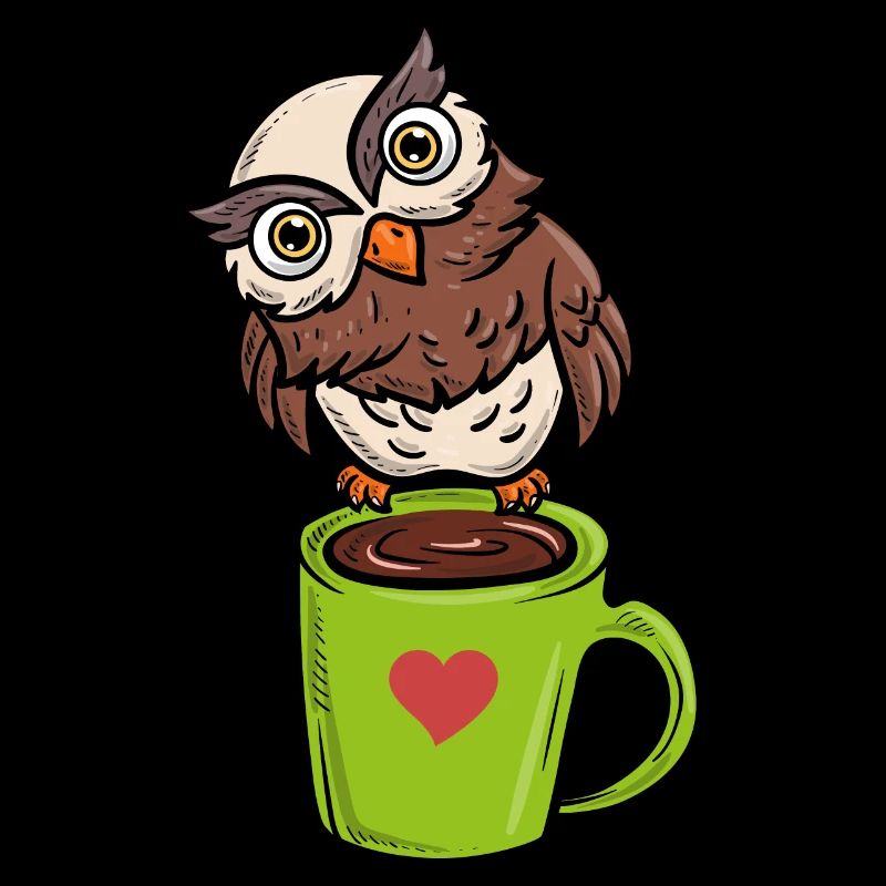 Owl Night Bird Caffeine Lovers