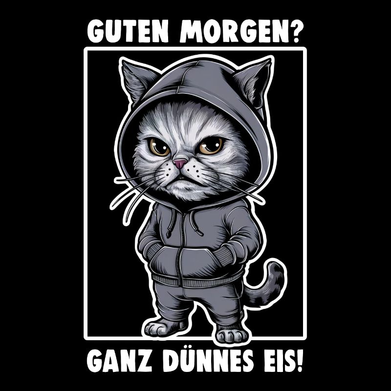 Genervte Katze Lustiges Katzen-Design Spruch