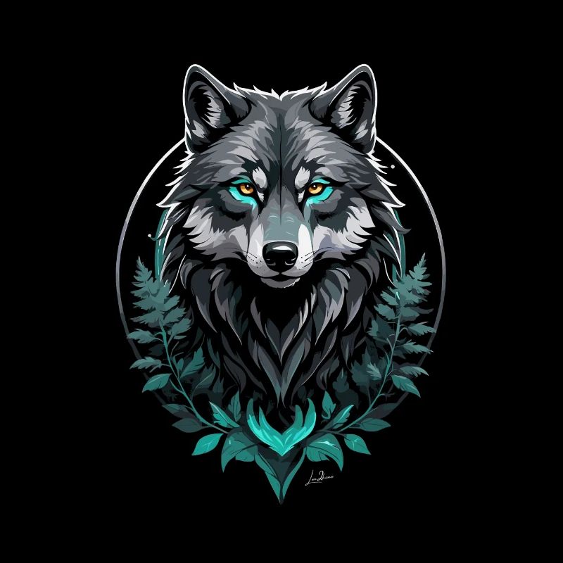 Wald Arktischer Wolf