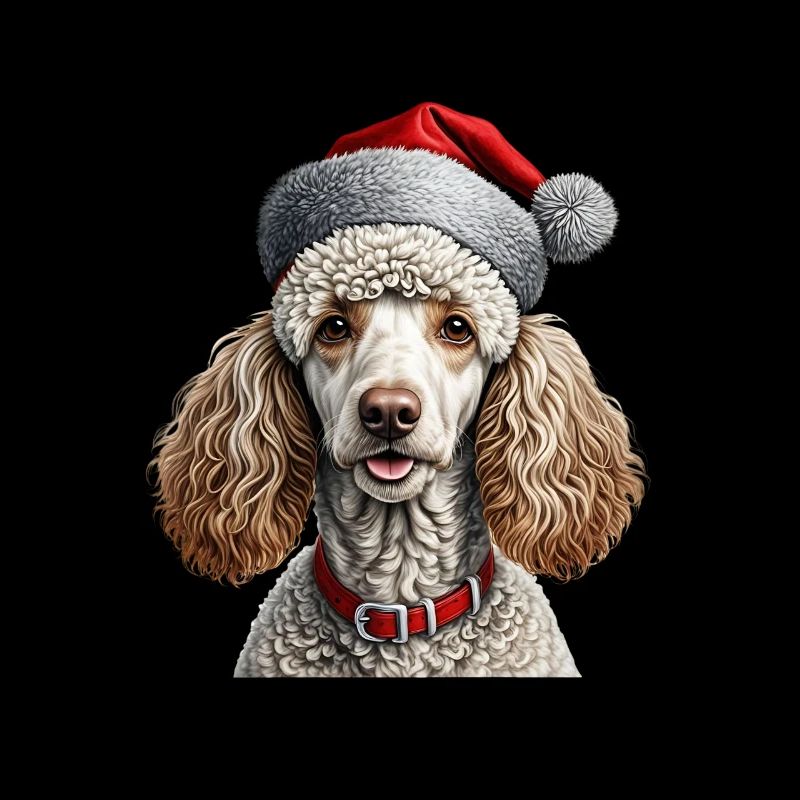 Weihnachtspudel Hund