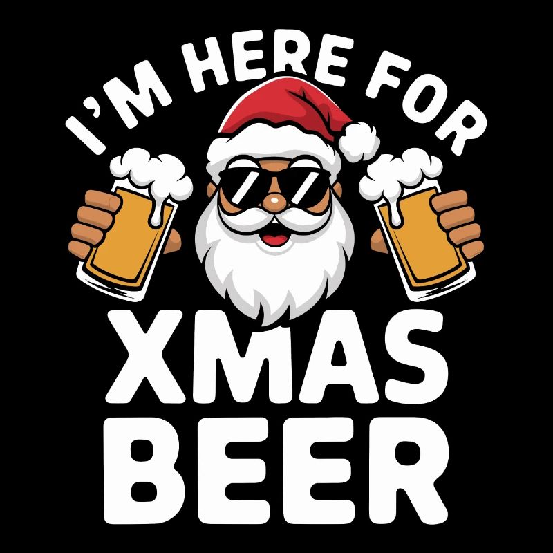 Weihnachtsmann Bier Weihnachten Spruch