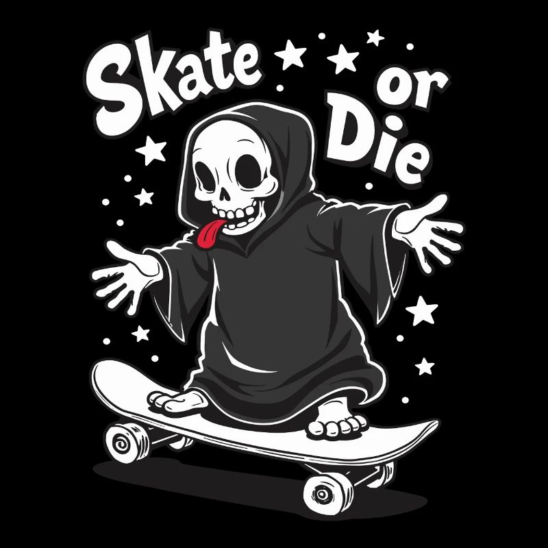 Skateboard Grim Reaper – Skate or Die