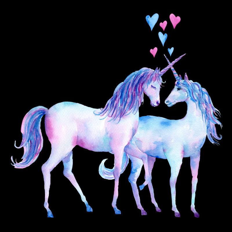 Unicorn couples in love