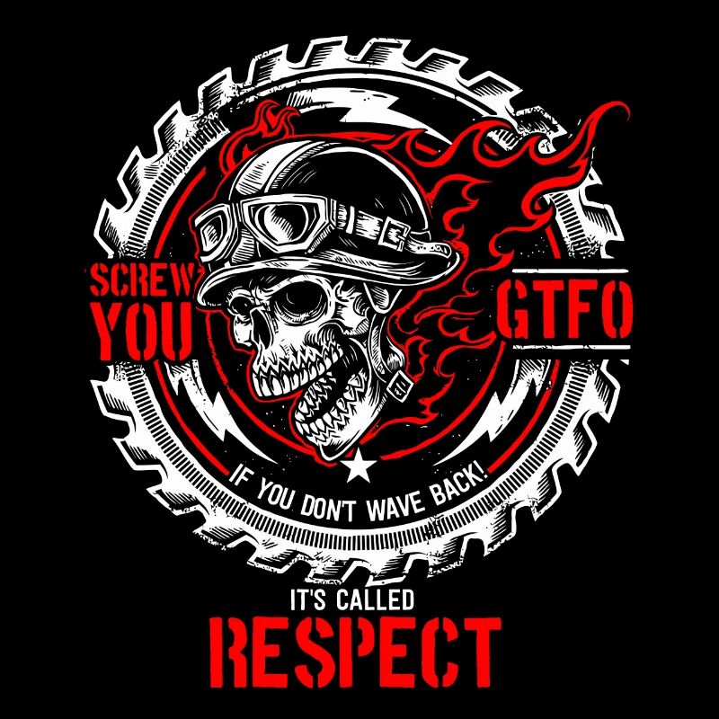 Motorrad Motorradfahrer Biker Respekt Geschenkidee