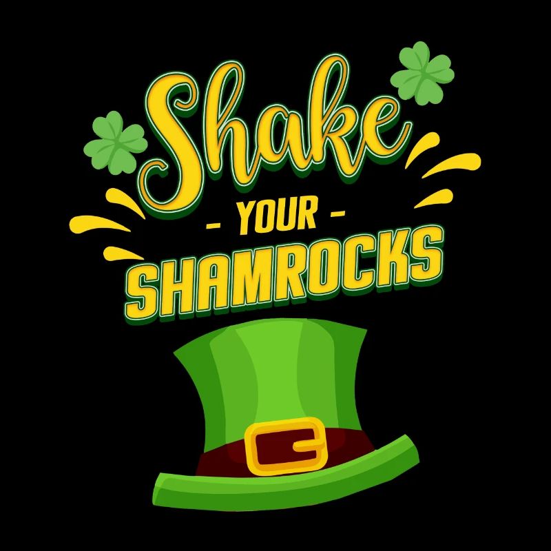 Shamrocks de jour de ST PATRICK
