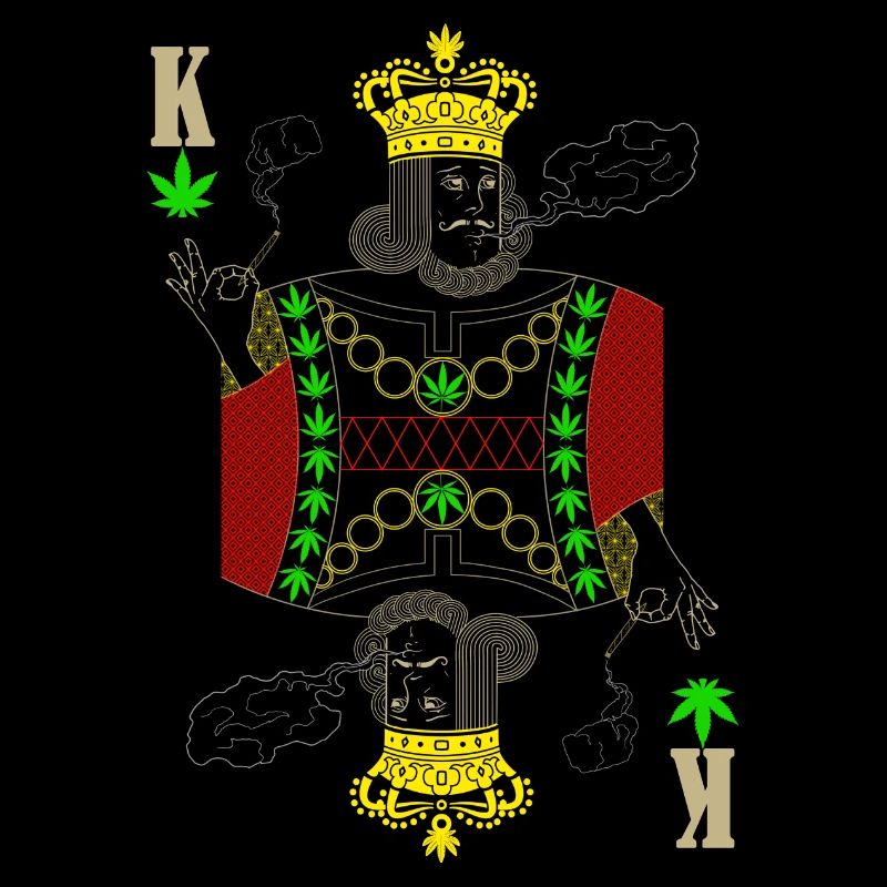 Cannabis reggae king playing card