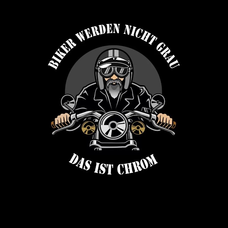Retro motor bikers do not turn gray. That's chrome