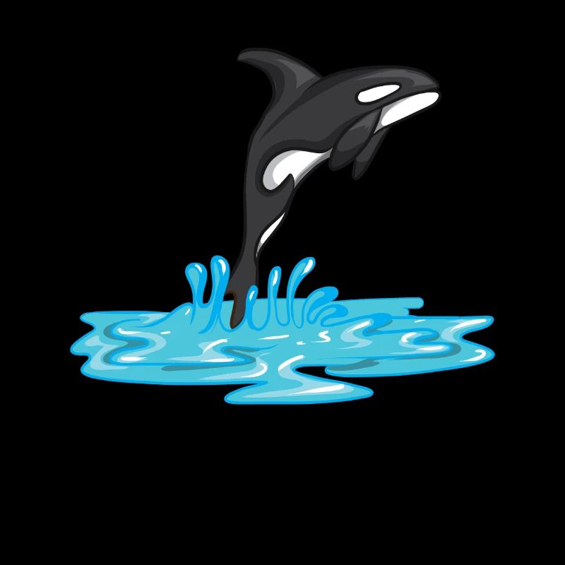 From Water Jumping Orca Killer Whale Motifs