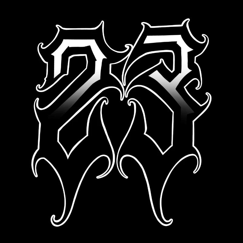 Number 23 Gothic calligraphy