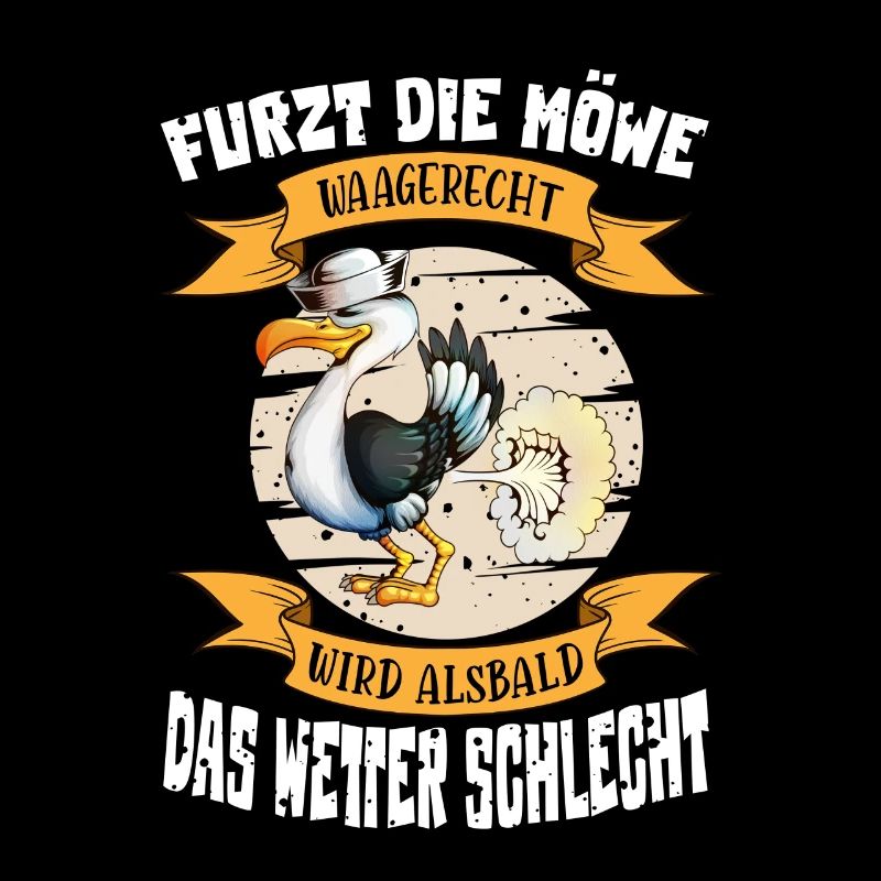 Spaßgeschenk Möwe Seemannshut Nordsee Ostsee
