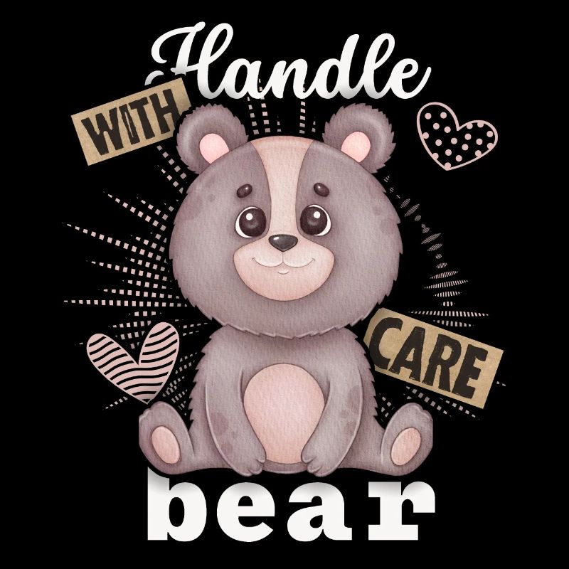 Lustiger Bär, Teddybär, lustiger Spruch Bärchen