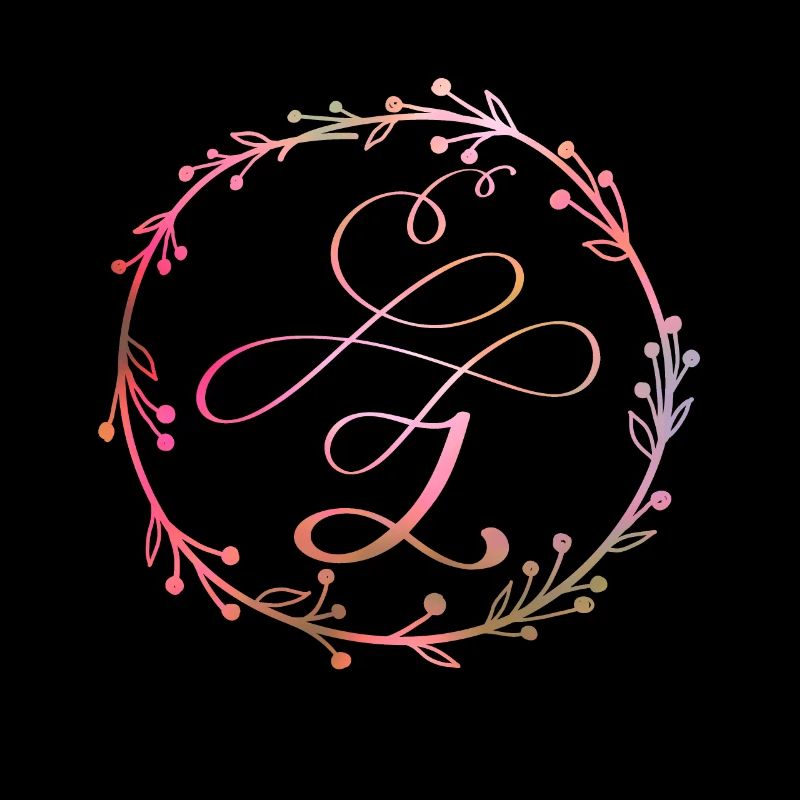 Monogram, letter Z, calligraphy ornament