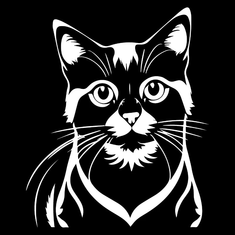 Drôle Chat Silhouette Effronté Fun Chats