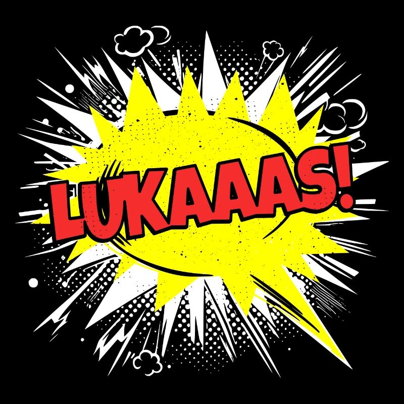 Luke's Name Funny Speech Bubble Lukaaas!
