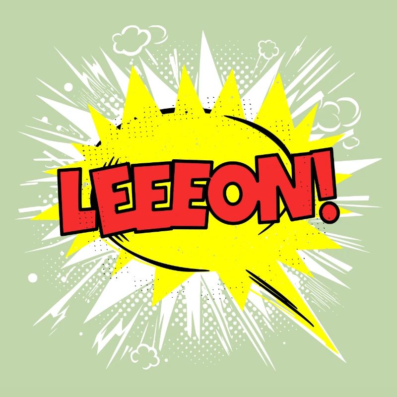 Leon Name Funny Speech Bubble Leeeon!