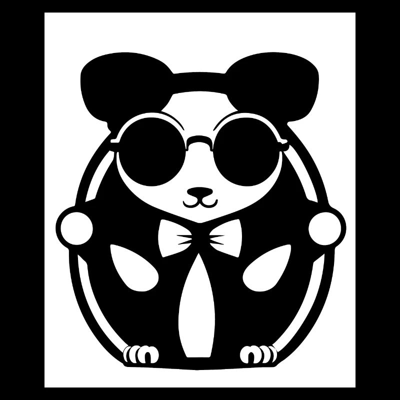 Lustiger Hamster mit Sonnenbrille Hamster
