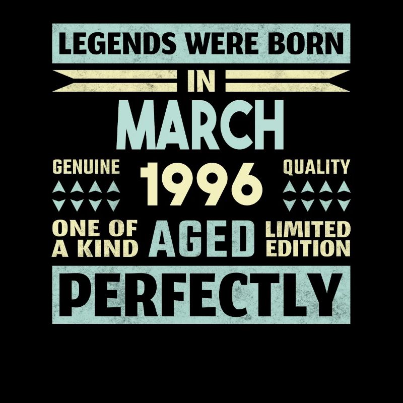 28th Birthday March Vintage 1996 Gift Idea