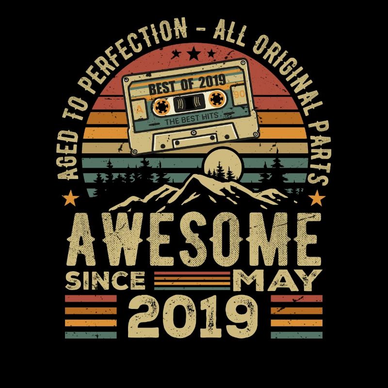 May 2019 Birthday May 2019 Gift 2019 Retro