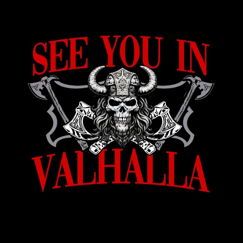 Viking Tshirt Viking Valhalla Valhalla God Odin
