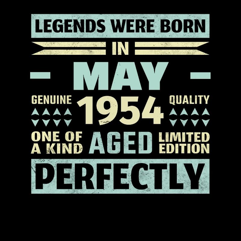 70th Birthday May Vintage 1954 Gift Idea