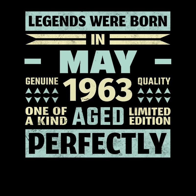 61st Birthday May Vintage 1963 Gift Idea